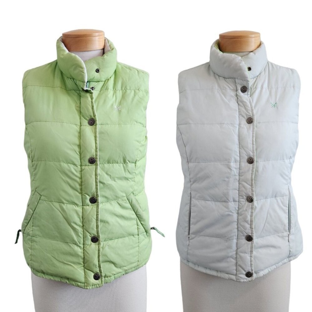 Crew Clothing Tailored Fit Down Feather Blend Quilted Reversible Puffer Vest 10